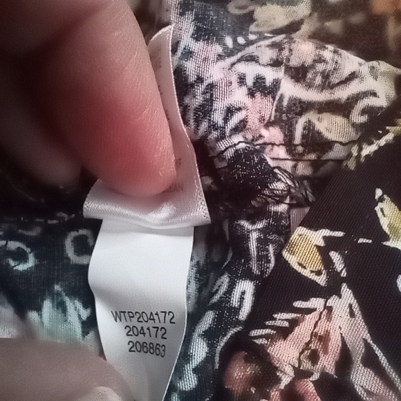 J Jill Shirt Blouse Womens Sz Small Petite Multicolor All Over Print Rayon Tunic - Picture 8 of 12